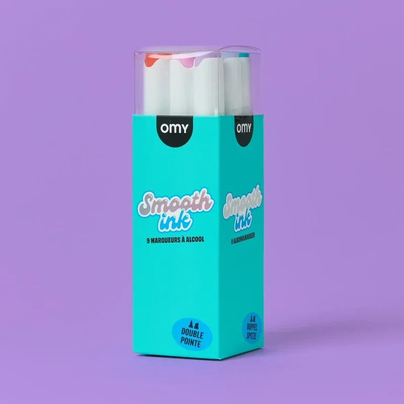 Rotuladores alcohol y tinta fluida Smooth Ink · Omy
