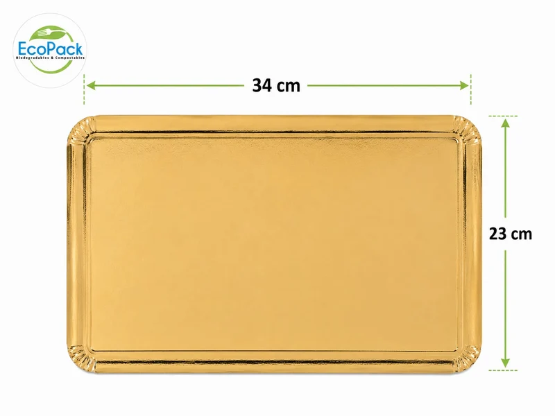 Bandeja Dorada Elite Plus 34x23cm