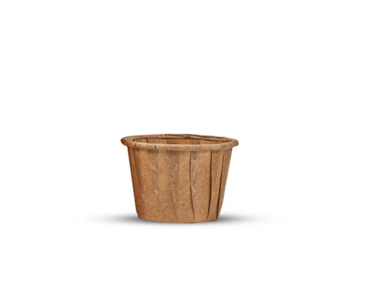 Salsera Kraft papel plisado 22ml (3000 unid/caja) (exclusivo online)