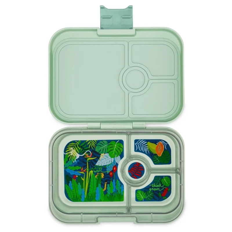 Fiambrera Yumbox Panino 4 secciones - Sage Jungle Green
