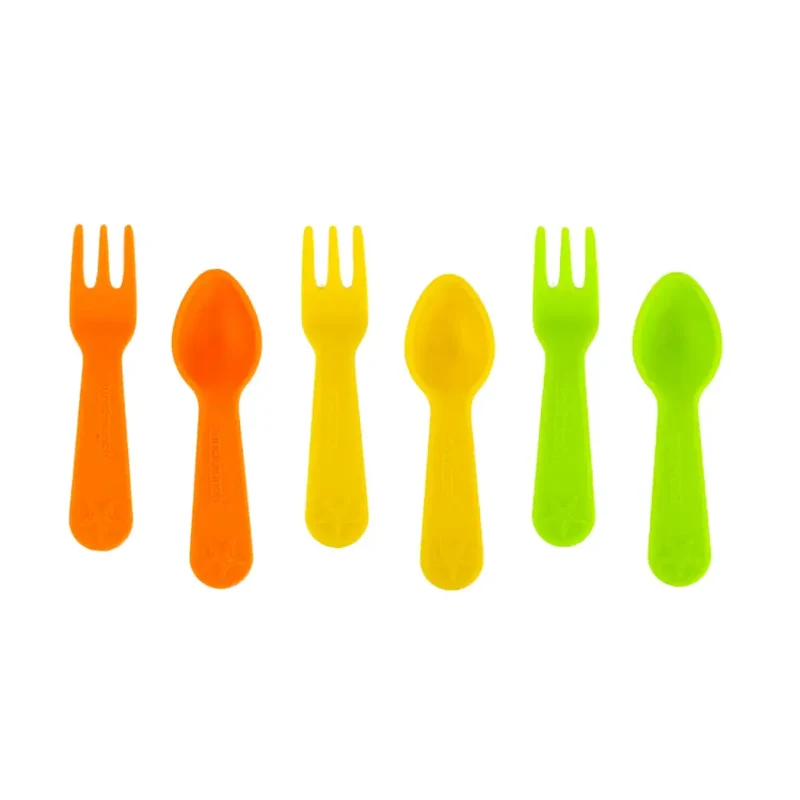 Set de Cuchara y Tenedor Lunch Punch - Bright
