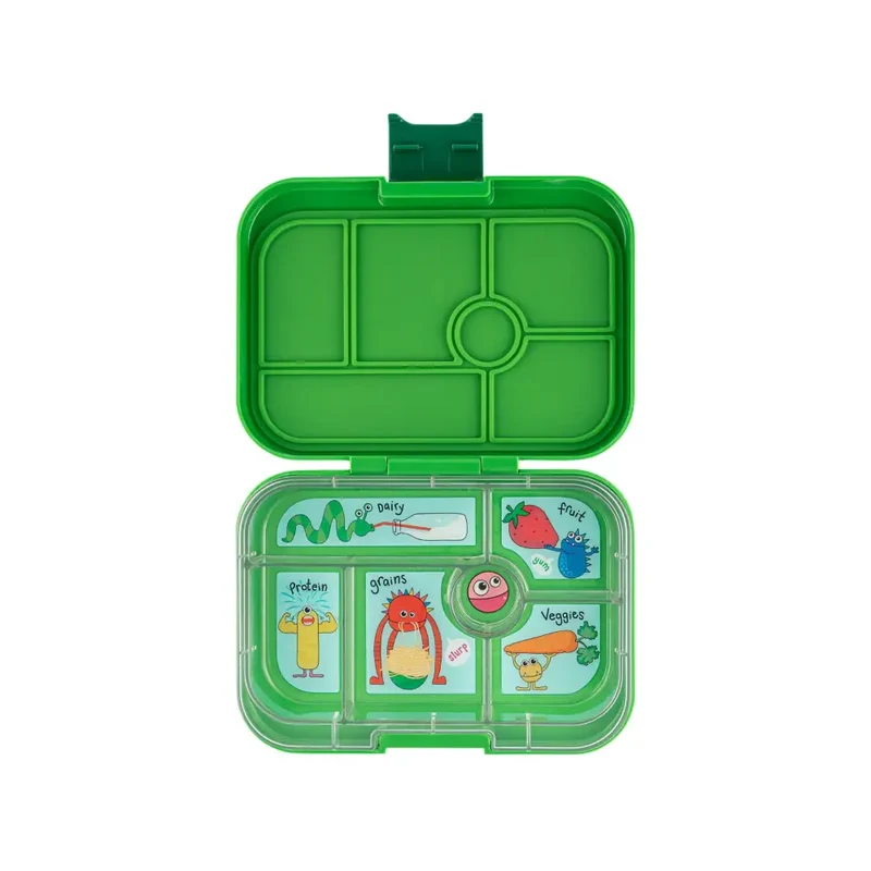 Fiambrera Yumbox Original 6 secciones - Jurassic Green Funny Monsters