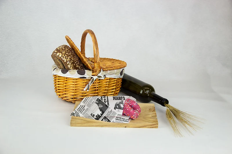 Bolsa Antigrasa Periódico para Patatas/Empanadas/Fritos 14+7x24cm