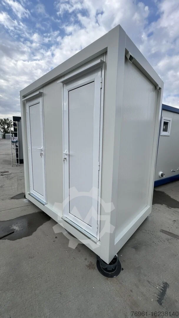 Contenedor sanitario con 2x WC y 2x lavabo: