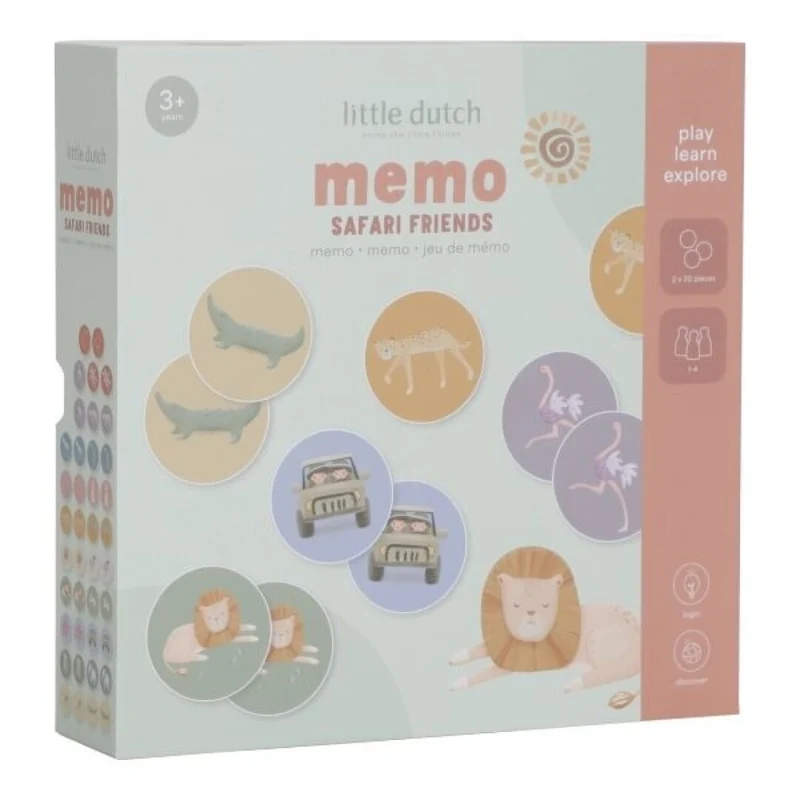 Juego Memo Safari - LITTLE DUTCH