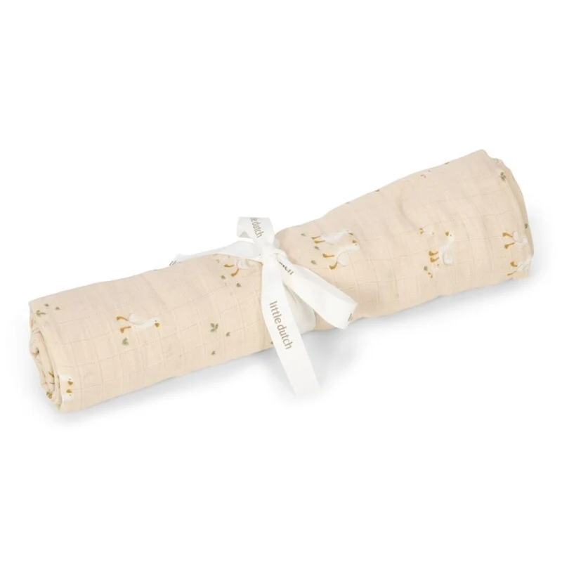 Muselina 120x120 Natura - LITTLE DUTCH