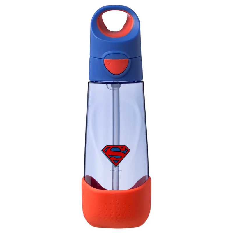 Botella con Pajita B.Box 600ml - Superman