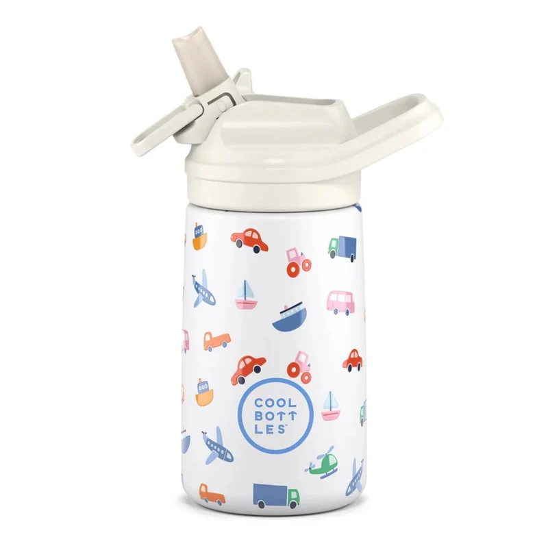 Botella Infantil - Little Wheels 350ml COOLBOTTLES