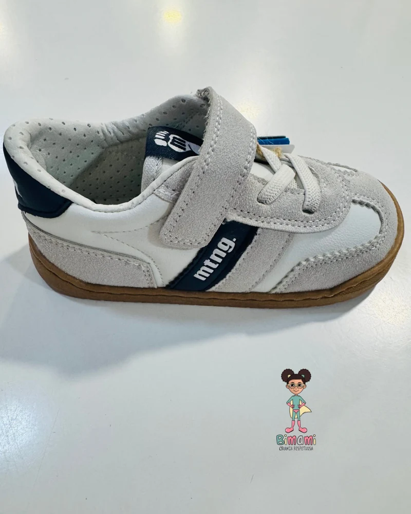 Deportivo Barefoot Blanco Azul -MUSTANG FREE