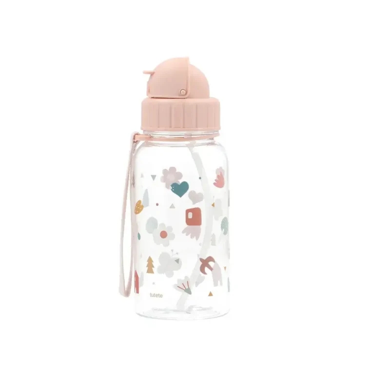 Botella con pajita 500ml - Geometric Nature