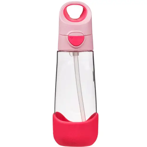 Botella con Pajita B.Box 600ml - Flamingo Fizz
