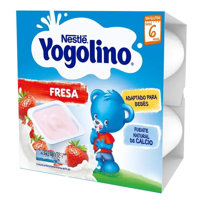 Yogolino Fresa, 4x100gr