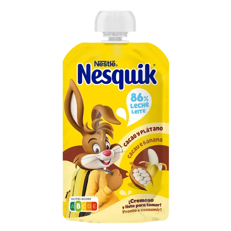 Nestlé Nesquik Cacao y Plátano, 8x110gr