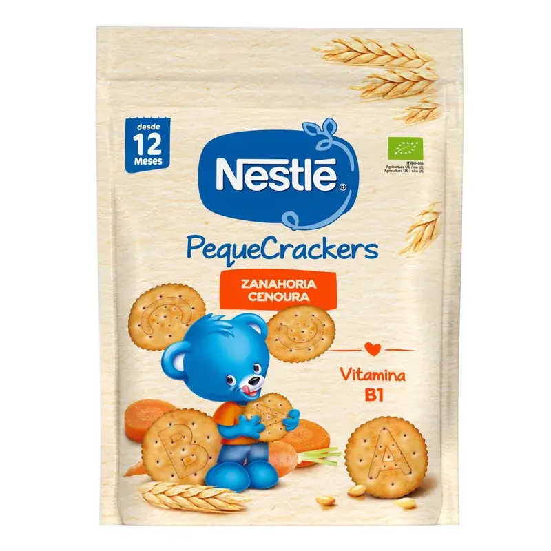 Nestlé PequeCrackers Zanahoria, 100gr