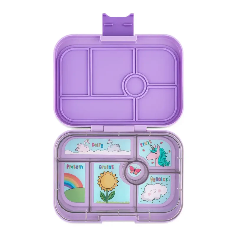 Fiambrera Yumbox Original 6 secciones - Lavande Purple Unicorn