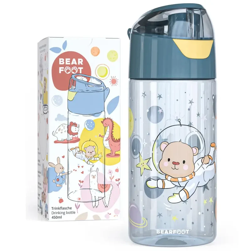 Botella tritán Bearfoot 400ml - Espacio (Astro Bear)