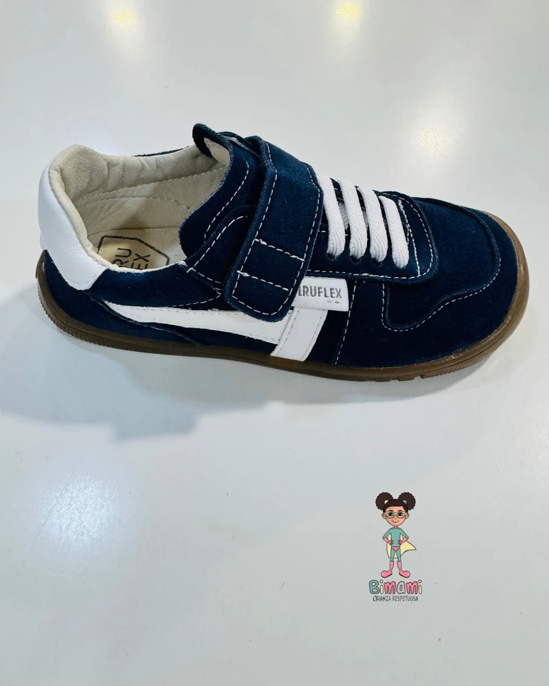 Deportivo Barefoot Serraje Azul - PIRUFLEX