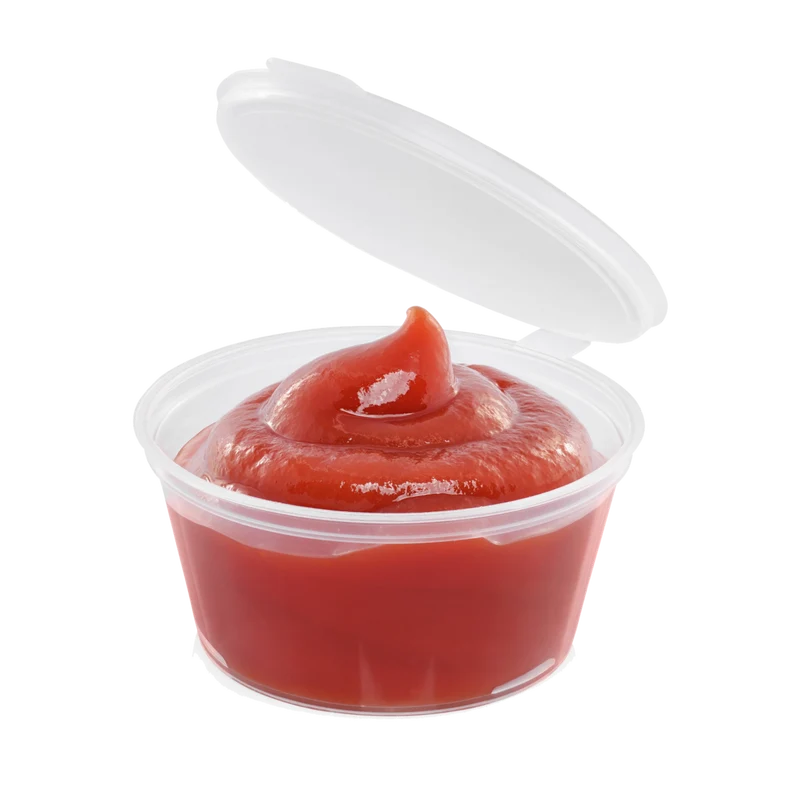 Tarrina para Salsa 30 ml con bisagra