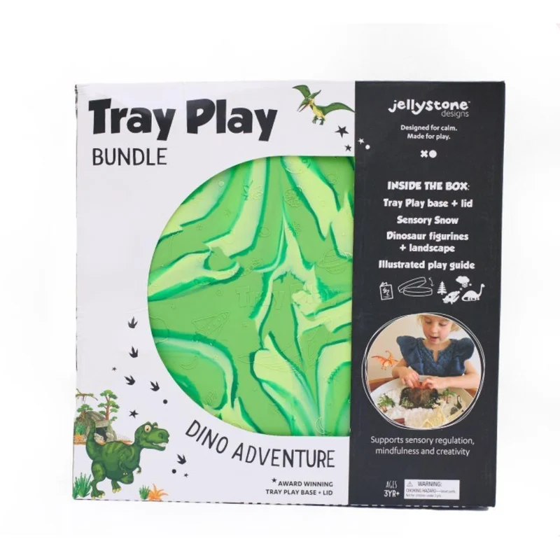 Kit sensorial con bandeja Dino · Jellystone