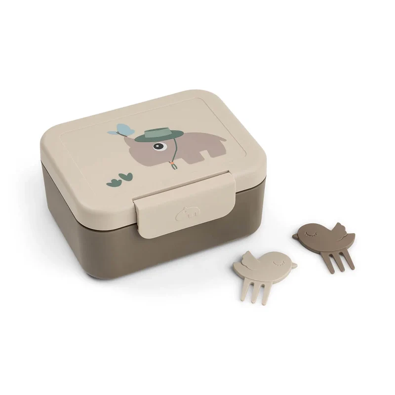 Pequeña fiambrera con mini tenedor Tiny Trails · Done By Deer
