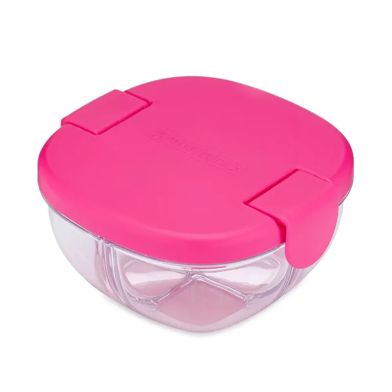 Fiambrera Bol hermético para Snacks Yumbox 3 secciones - Rosa