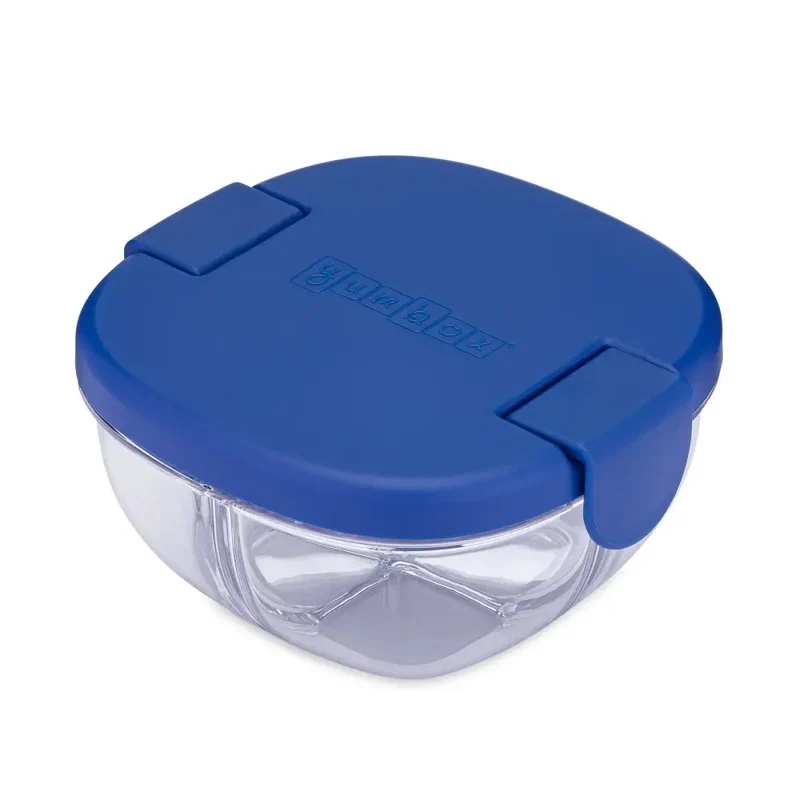 Fiambrera Bol hermético para Snacks Yumbox 3 secciones - Azul