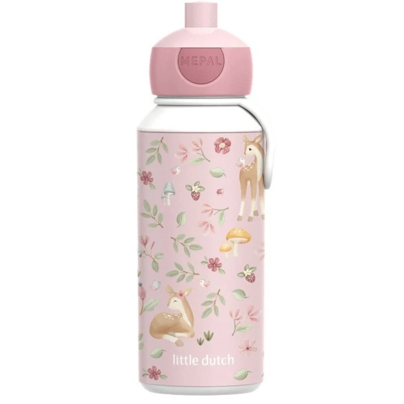 Botella Campus Pop-Up 400ml Fairy Garden - LITTLE DUTCH