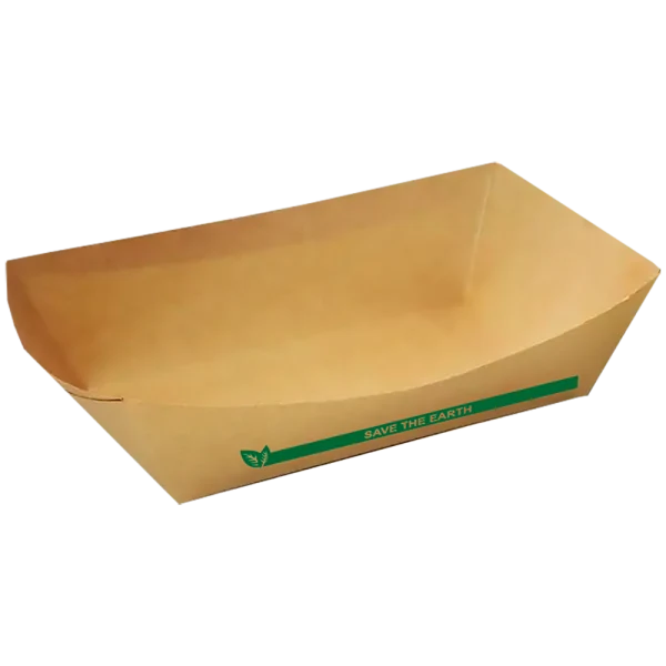 Barquetas Kraft Antigrasa/Fritos 1000ml (17x10x6cm)