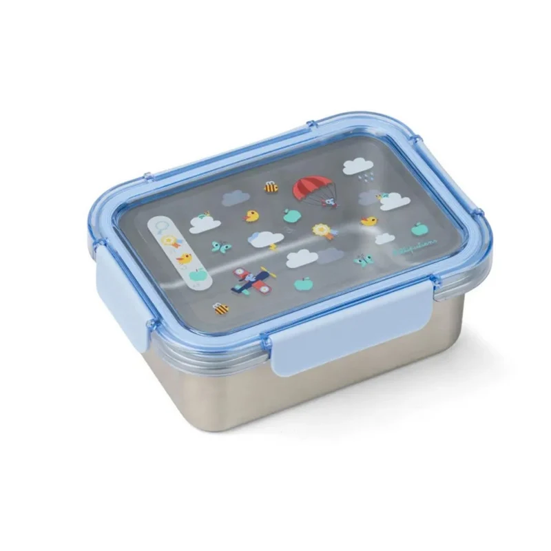 Caja de almuerzo grande Acero hermética Jules Azul