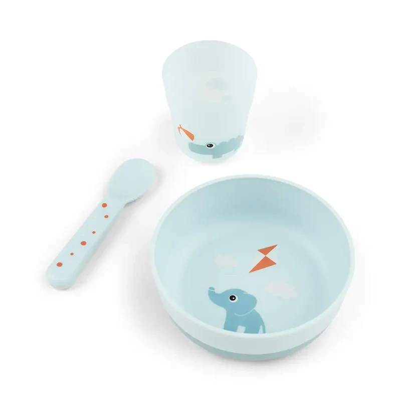 Foodie vajilla First meal Playground Azul 3 piezas · Done By Deer