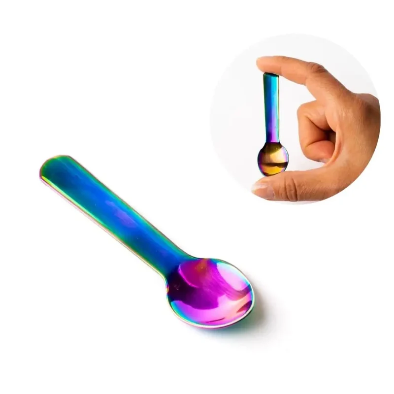 Mini cuchara de acero inoxidable Lekkabox - Rainbow