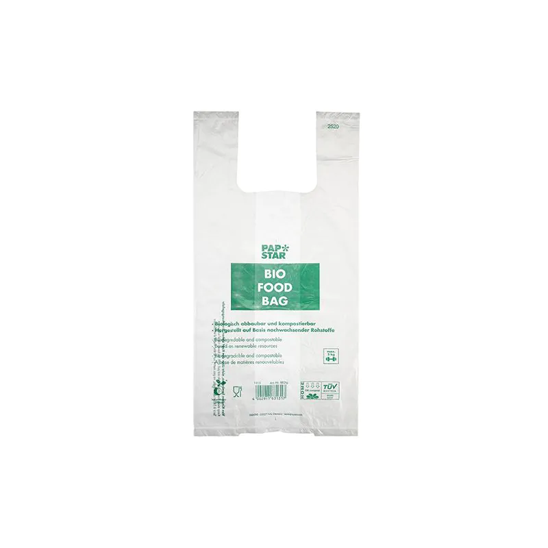 Bolsa Camiseta Compostable 47x22x13cm (alto x ancho x fuelle) 100 unid/rollo