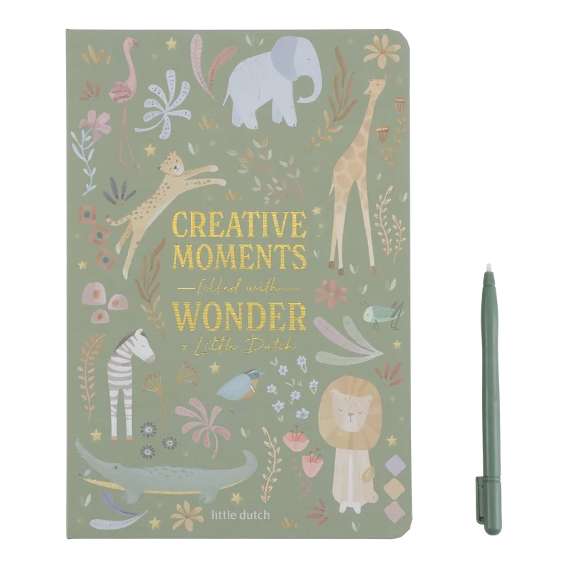Tablet de dibujo Verde Safari Friends · Little Dutch