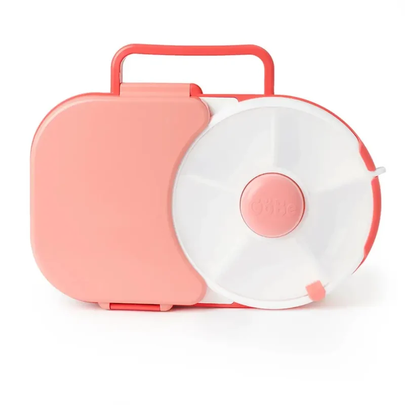 Fiambrera con Spinner para Snacks Göbe - Rosa