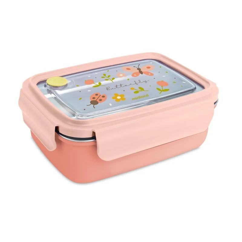 Caja de almuerzo grande Acero hermética Butterfly Minilaand