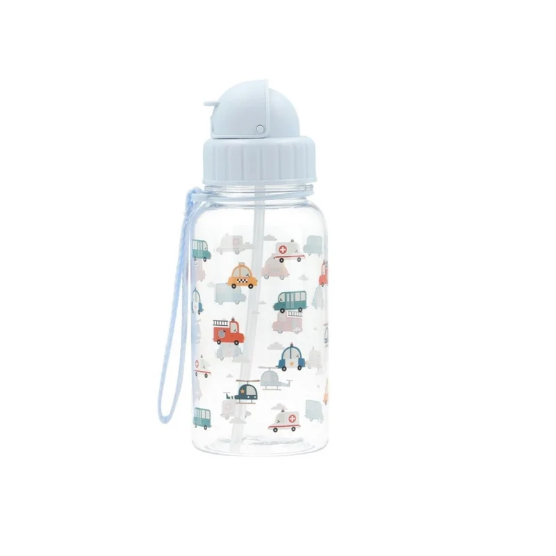 Botella Plástico Personalizable City Cars (coches) 500ml