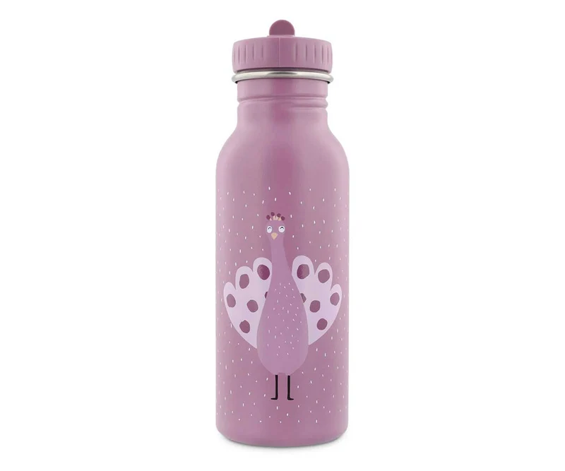 Botella Acero Pavo Real 500ml- TRIXIE