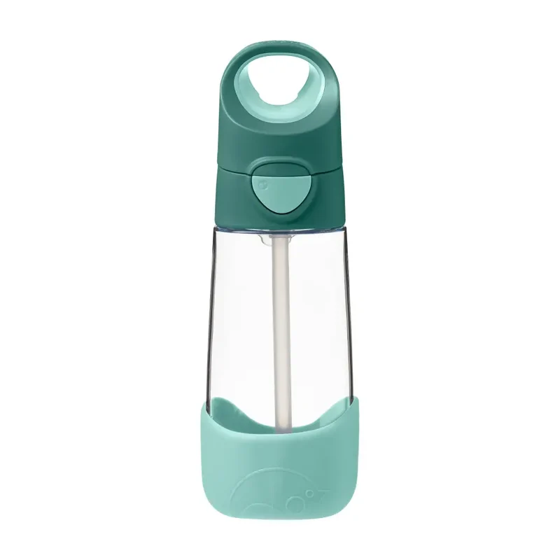Botella con Pajita B.Box 450ml - Emerald Forest
