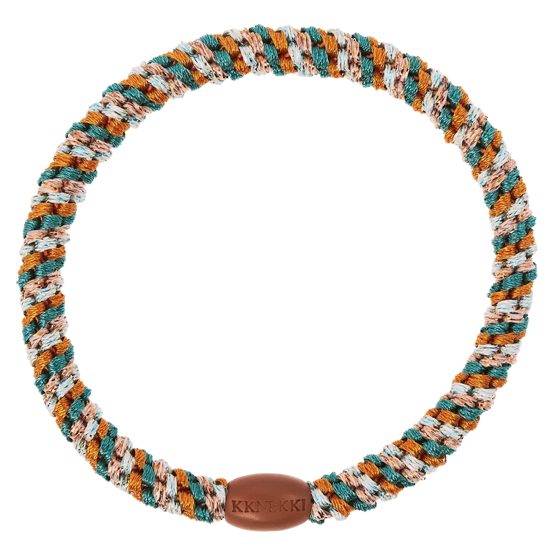 Goma de pelo Kknekki Slim terracotta teal