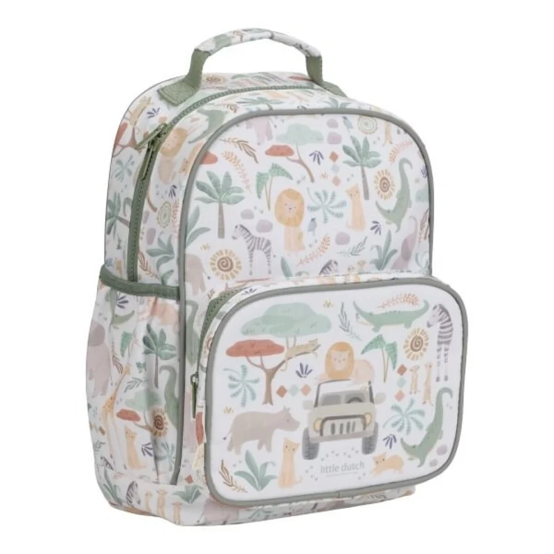 Mochila Grande Safari Friends - LITTLE DUTCH