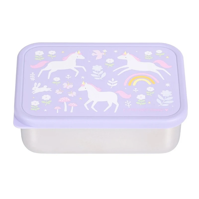 Caja Almuerzo Acero Unicornio - LITTLE LOVELY