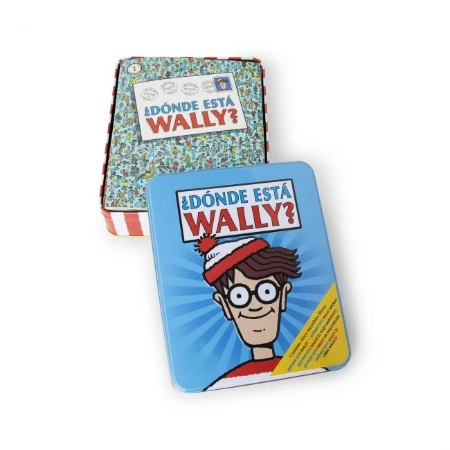 Libro Donde esta Wally caja metalica -B DE BLOK
