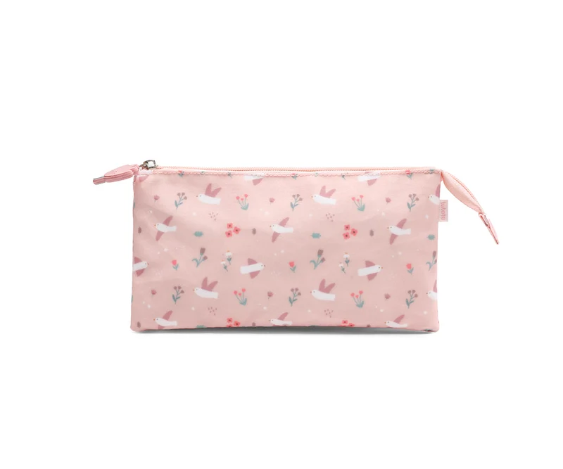 Estuche con 3 Compartimentos Blossom birds (pájaros) Personalizable