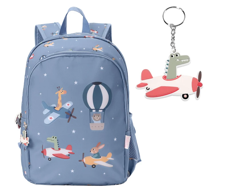 Mochila A4 + Llavero Personalizable Planes - TUTETE