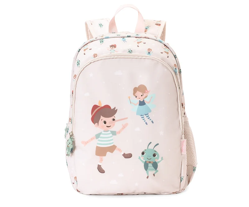 Mochila Primaria Wooden boy (pinocho) Personalizable