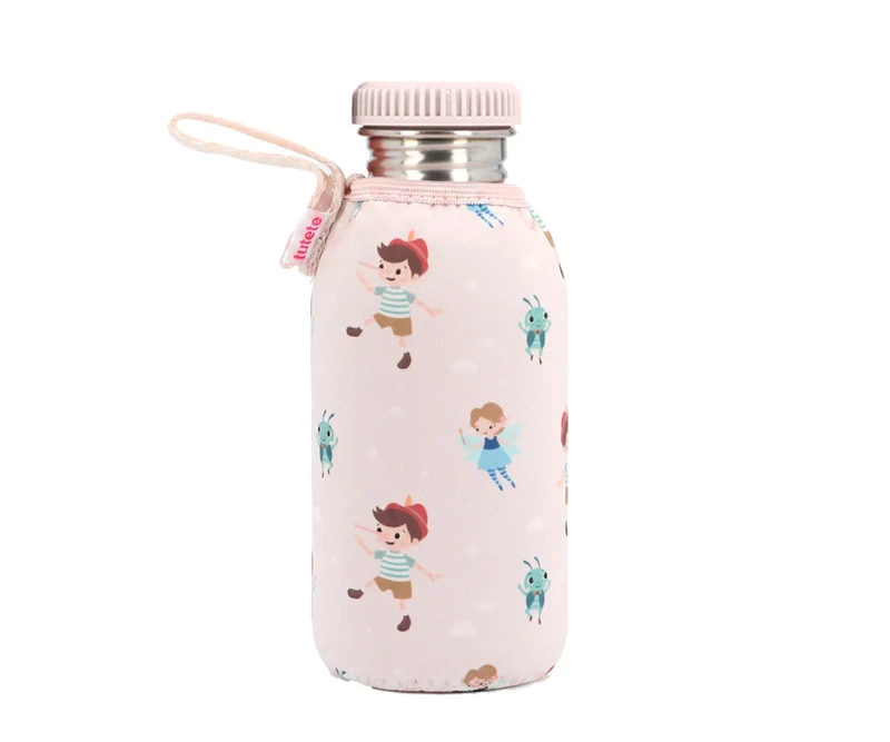 Botella Acero con Funda Thw Wooden Boy 500ml - TUTETE