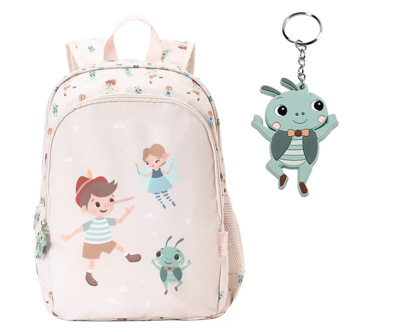 Mochila A4 + Llavero Personalizable The Wooden Boy - TUTETE