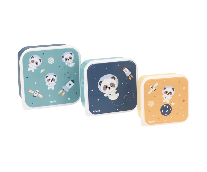 3 Cajas de Almuerzo Panda in Space - TUTETE
