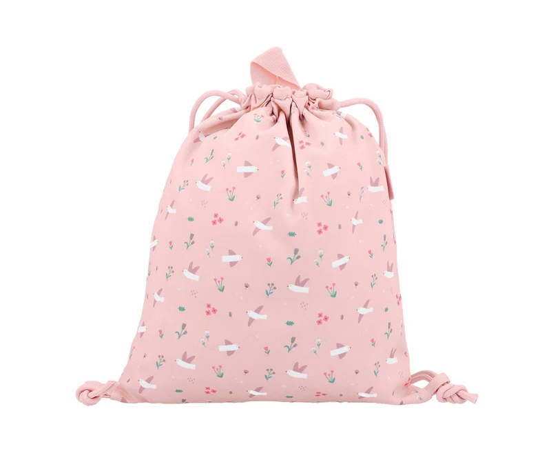 Mochila Saco Tela Blossom Birds - TUTETE