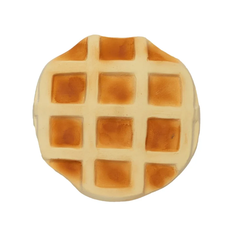 Mordedor sensorial Rafa le Waffle de Caucho Natural
